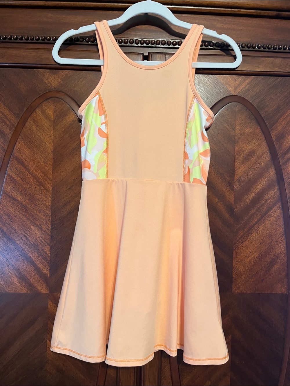 Carter's Peach Tank Athletic Dress with Built in Shorts
